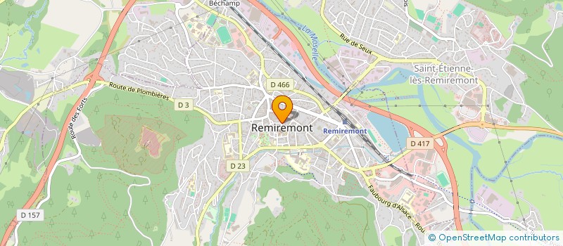 localisation de l'entreprise CBD 88 à REMIREMONT