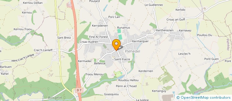 localisation de l'entreprise CBD BREIZH  PLEHEDEL