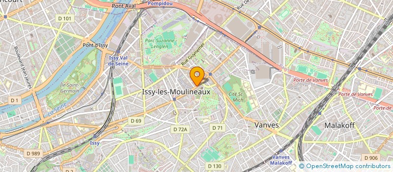 localisation de l'entreprise CBD CONSEIL à ISSY-LES-MOULINEAUX