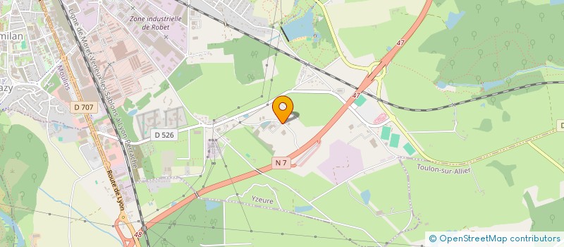 localisation de l'entreprise CBD ENVIRONNEMENT  YZEURE