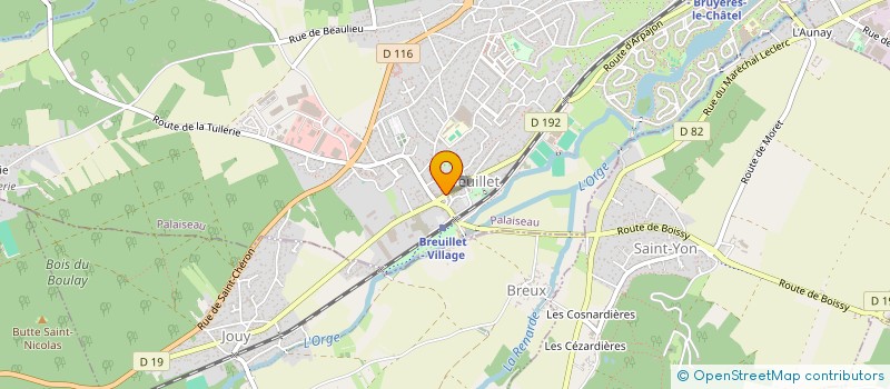 localisation de l'entreprise CBD ET BIEN-ETRE à BREUILLET