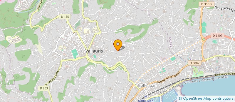 localisation de l'entreprise CBD GIOIA à VALLAURIS