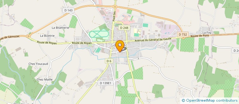 localisation de l'entreprise CBD INDUSTRIES à GEMOZAC