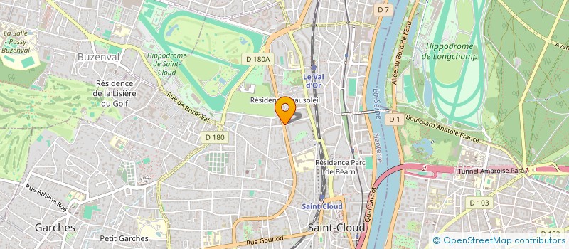 localisation de l'entreprise CBD INTERNATIONAL à SAINT-CLOUD