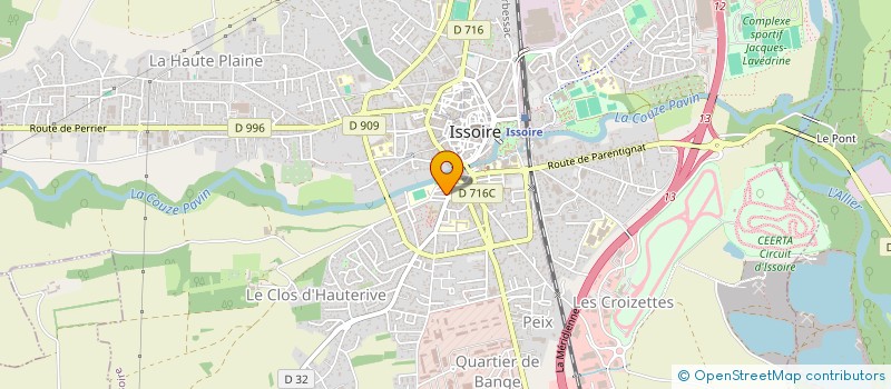 localisation de l'entreprise CBD LEGAL FRANCE  ISSOIRE