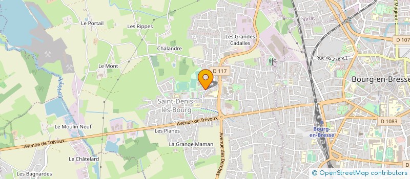 localisation de l'entreprise CBDA COMITE BOULISTE DE L AIN à SAINT-DENIS-LES-BOURG