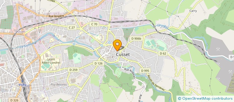 localisation de l'entreprise CBDAUVERGNE à CUSSET