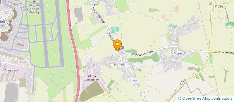 localisation de l'entreprise CBDEX SAS  COLOMBIER-SAUGNIEU