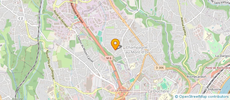 localisation de l'entreprise CBDJ  CHAMPAGNE-AU-MONT-D'OR