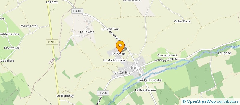 localisation de l'entreprise CBDL à IRAI