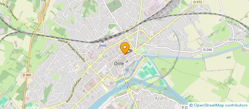 localisation de l'entreprise CBDOLE à DOLE