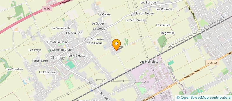 localisation de l'entreprise CBDS HOLDING à CHAINGY