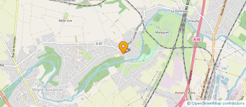 localisation de l'entreprise CBE à MIGNE-AUXANCES
