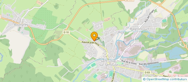 localisation de l'entreprise CBE - COSY BIO ENERGIES à SAINT-LOUP-SUR-SEMOUSE