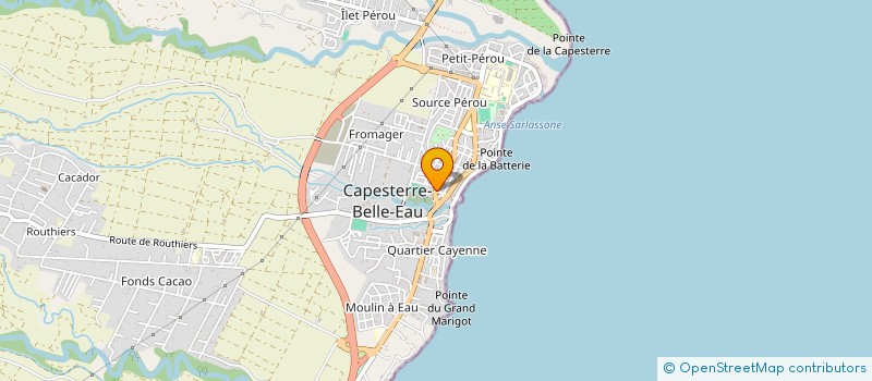 localisation de l'entreprise CBE ELECTRICITE  CAPESTERRE-BELLE-EAU