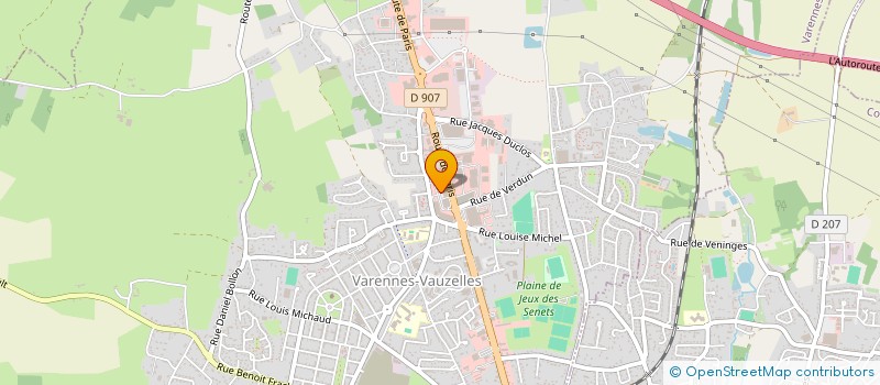 localisation de l'entreprise CBE LITERIE à VARENNES-VAUZELLES