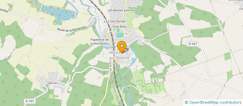 localisation de l'entreprise CBE REAL ESTATE à MOUTHIERS-SUR-BOEME