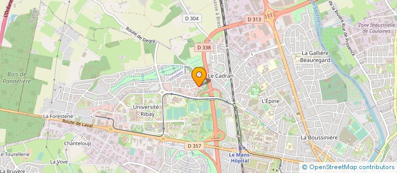 localisation de l'entreprise CBEE'O  LE MANS