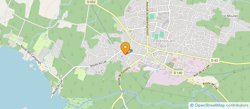 localisation de l'entreprise CBELA  PARENTIS-EN-BORN