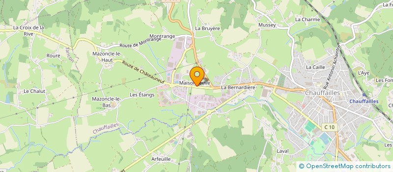 localisation de l'entreprise CBELECTRICITE à CHAUFFAILLES