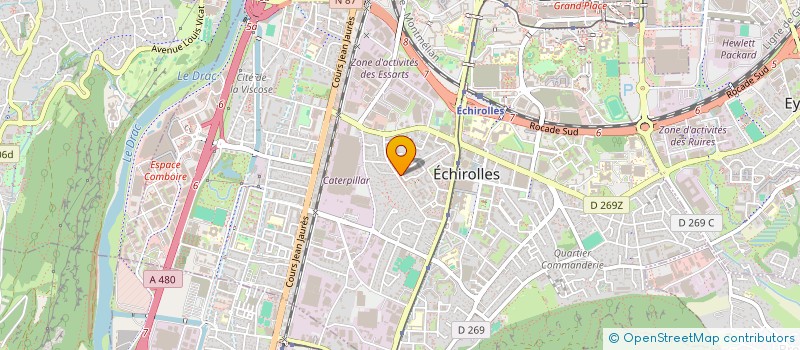 localisation de l'entreprise CBF 38  ECHIROLLES