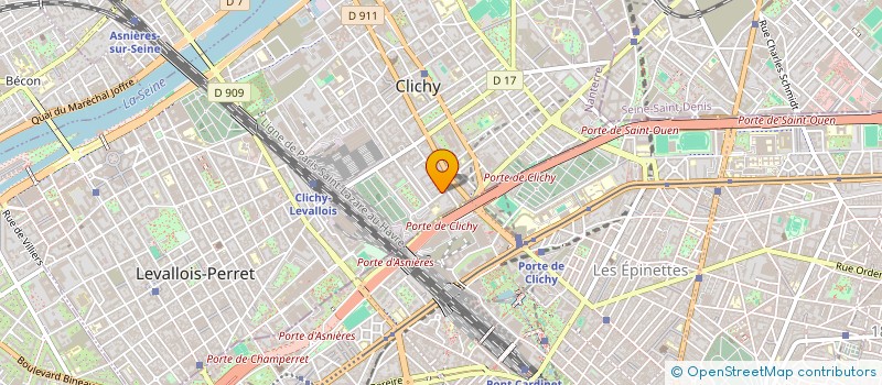 localisation de l'entreprise CBF FREON à CLICHY