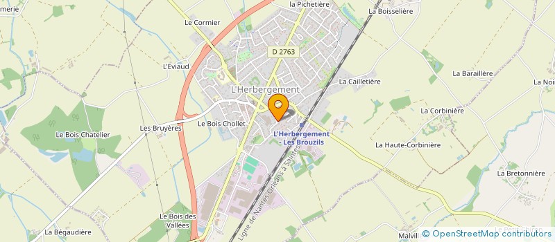 localisation de l'entreprise CBF IMMO  L'HERBERGEMENT