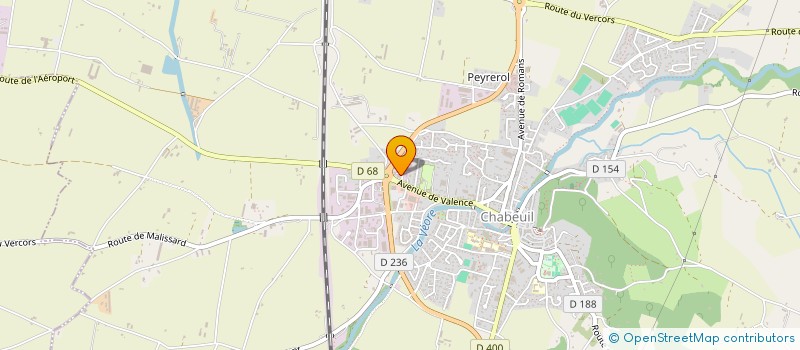 localisation de l'entreprise CBFA à CHABEUIL