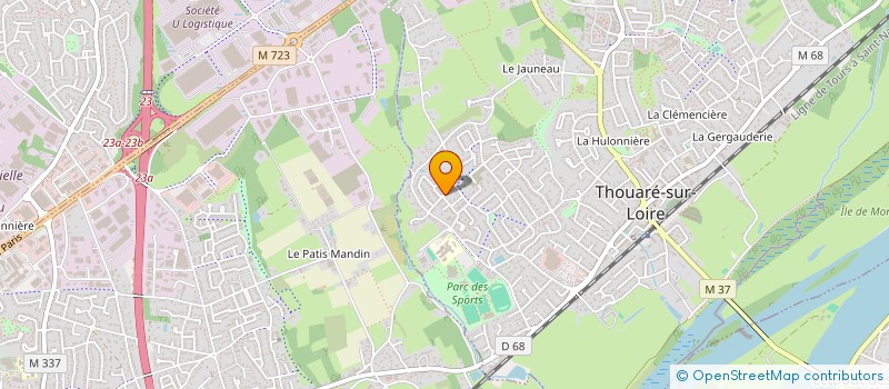 localisation de l'entreprise CBFEC  THOUARE-SUR-LOIRE