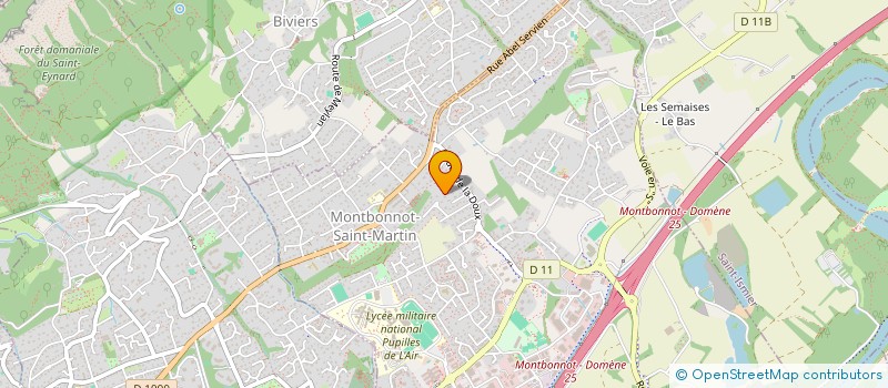 localisation de l'entreprise CBFI à MONTBONNOT-SAINT-MARTIN
