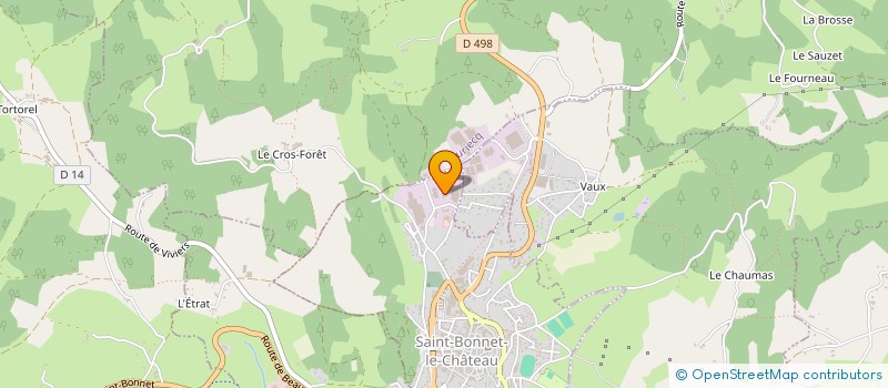 localisation de l'entreprise CBFP  SAINT-BONNET-LE-CHATEAU