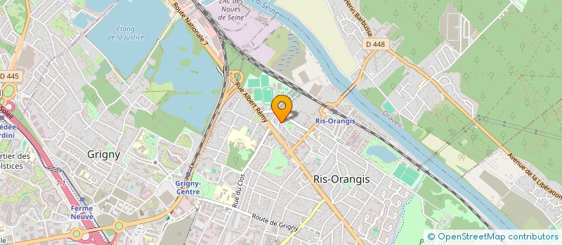 localisation de l'entreprise CBG  RIS-ORANGIS