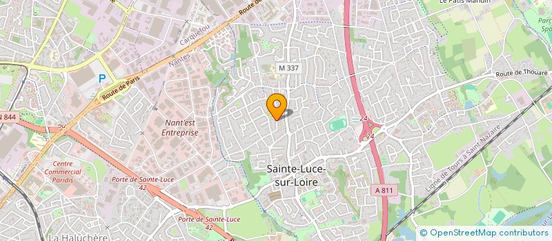 localisation de l'entreprise CBG COURTAGE  SAINTE-LUCE-SUR-LOIRE