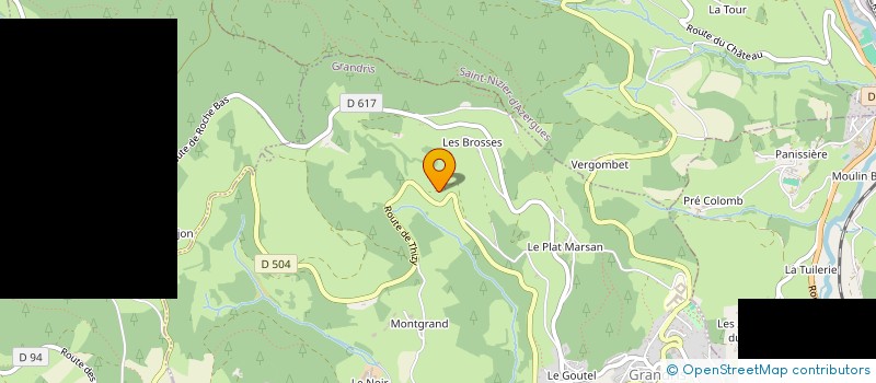 localisation de l'entreprise CBG RECEPTION  GRANDRIS