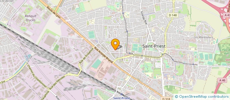 localisation de l'entreprise CBG TRANSPORT  SAINT-PRIEST