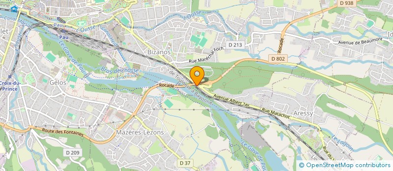 localisation de l'entreprise CBGB  BIZANOS