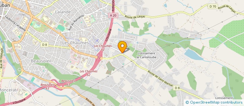 localisation de l'entreprise CBGB82 - CONSEIL BUSINESS GILLES BAUCHER DANS LE 82  MONTAUBAN