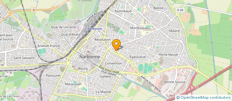localisation de l'entreprise CBGM  NARBONNE