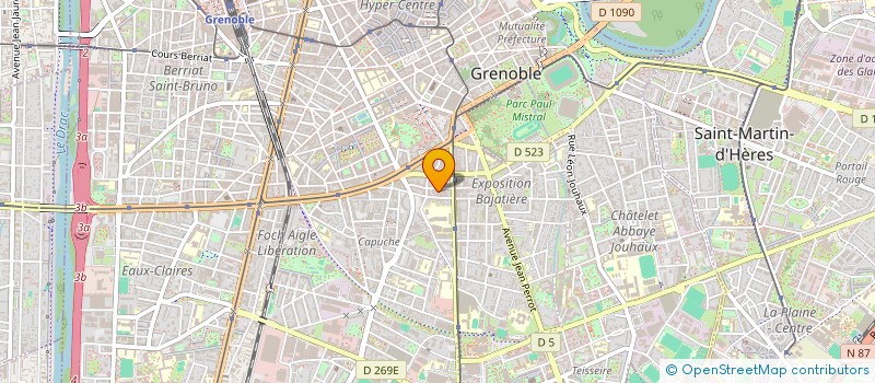 localisation de l'entreprise CBH à GRENOBLE