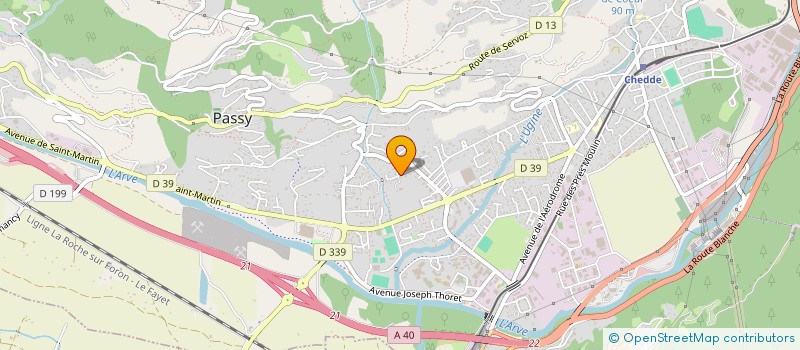 localisation de l'entreprise CBH  PASSY