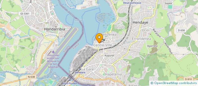 localisation de l'entreprise CBH à HENDAYE