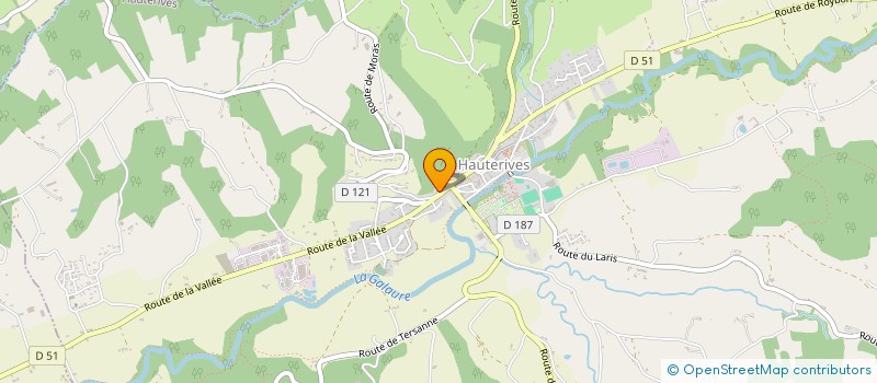 localisation de l'entreprise CBH  CHATEAUNEUF-SUR-ISERE