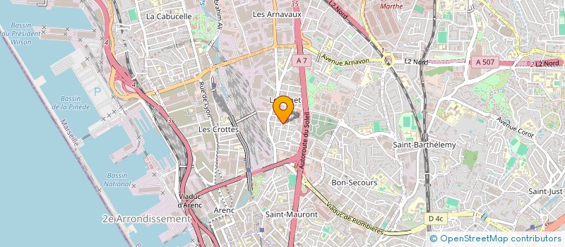 localisation de l'entreprise CBH CONSEIL  MARSEILLE