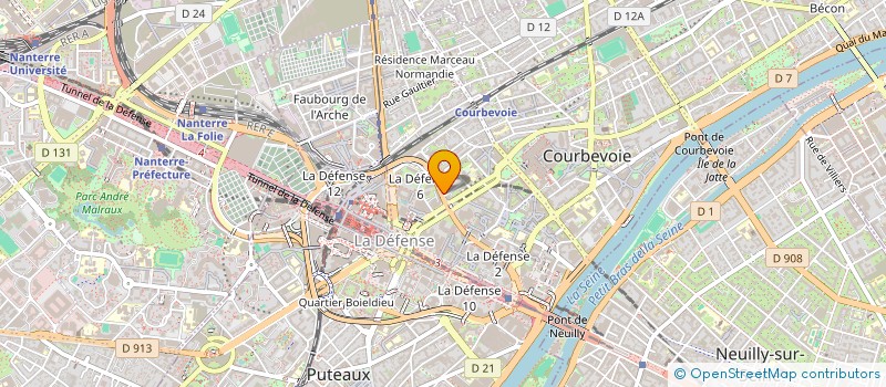 localisation de l'entreprise CBHJM GROUP  COURBEVOIE