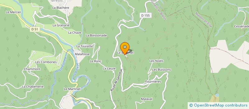 localisation de l'entreprise CBI  PONTEILS-ET-BRESIS
