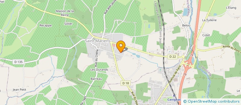 localisation de l'entreprise CBIMMO  SAINT-MARIENS