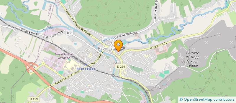 localisation de l'entreprise CBIOM à RAON L ETAPE