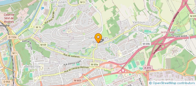 localisation de l'entreprise CBJ  METZ