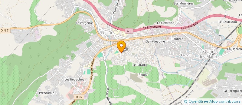 localisation de l'entreprise CBJ  LE LUC