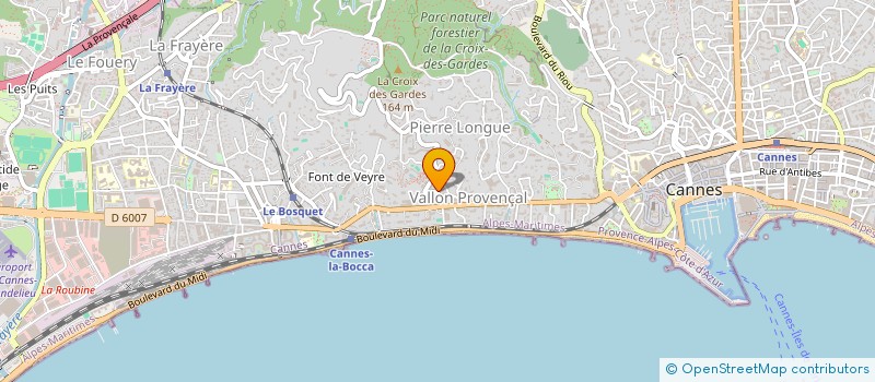 localisation de l'entreprise CBJ DF à CANNES
